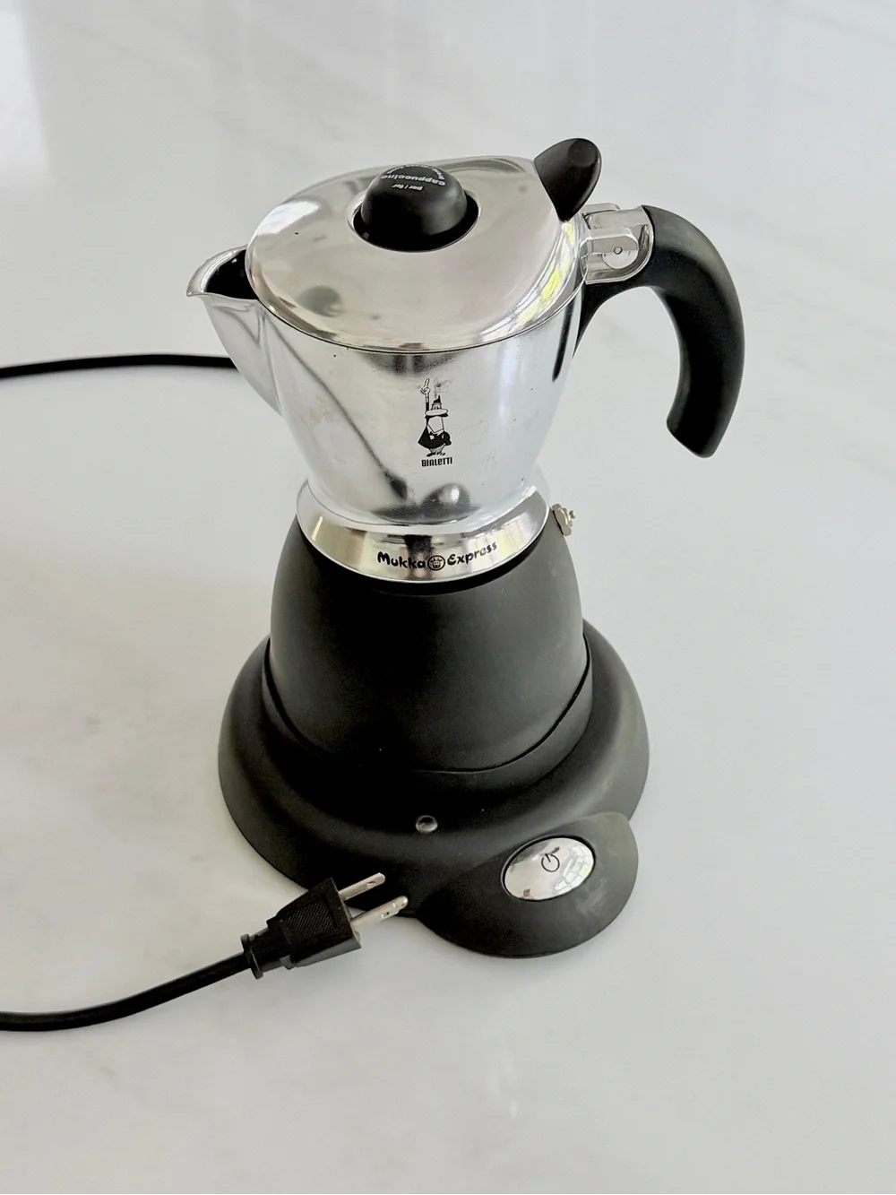 Bialetti Mukka Express Electric Cappuccino Maker Espresso Italy vintage 10.8 oz